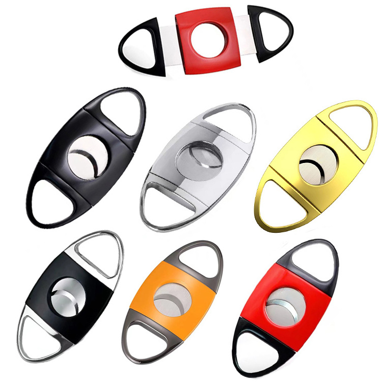 Custom Cigar Cutter Stainless Steel Scissore can Laser Brand Logo