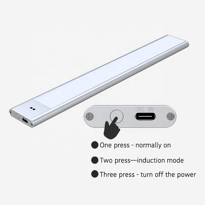 20cm LED Linear light Under Cabinet Hand Wave Activated Sensor Touchless 1.5W Closet Lights LED Kitchen Light