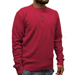 Men's casual top with T-shirt underneath, spring and autumn collar button long sleeved pullover top