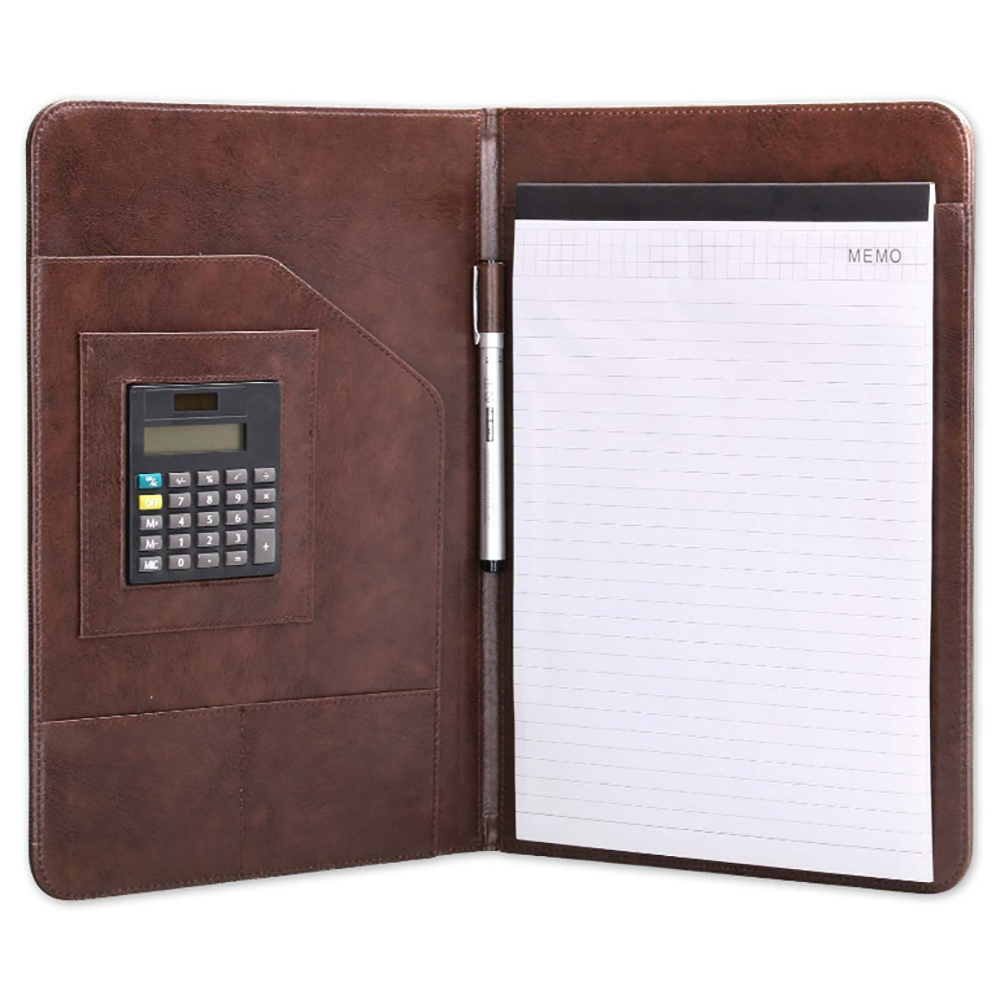 Interview Business Card Holder for Office conference folder PU Leather Resume Binder Clipboard Folder Portfolio Padfolio