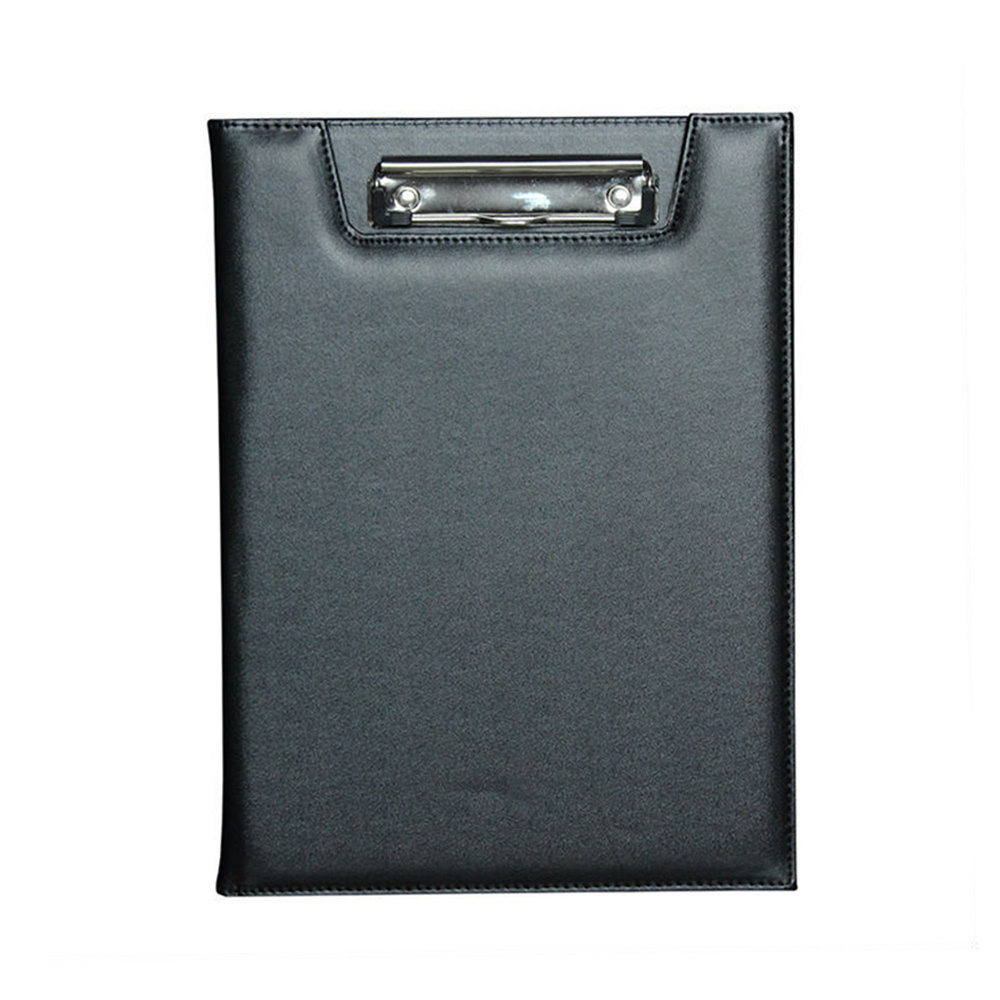 Custom PU Leather Cover Clipboard and Hospital Folding Metal Medical Clipboard Binder Folder