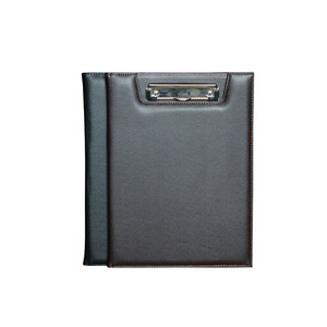 Custom PU Leather Cover Clipboard and Hospital Folding Metal Medical Clipboard Binder Folder