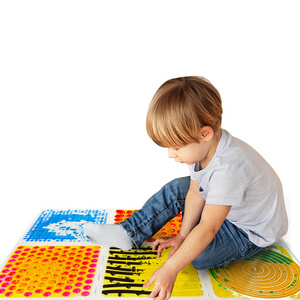 Early Learning  Educational Toys Interactive Activity Lava Gel Play Mat Sensitive Textured Tactile Massage Liquid Sensory Floor