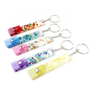 Wholesale Acrylic ATM Card Extractor Parking Lot Toll Station Extension Arm Tool Contactless Card Holder Keychain