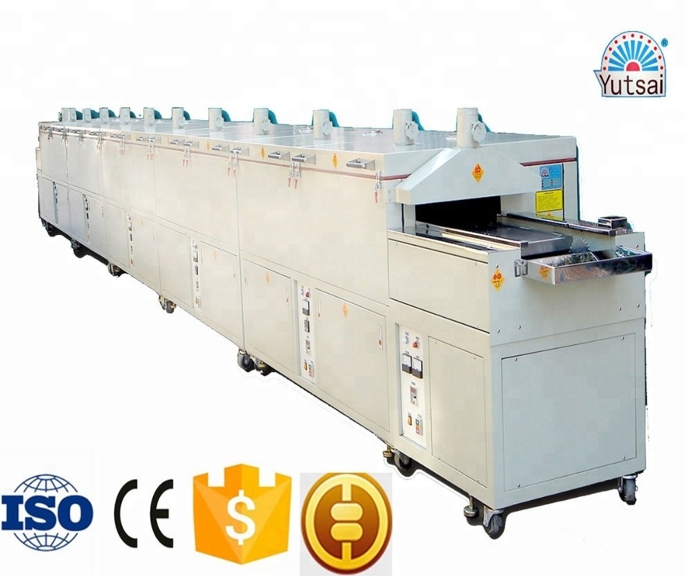 Hot air circulation drying carpet machine equipment or hot air dryer machine for text printing , through hole