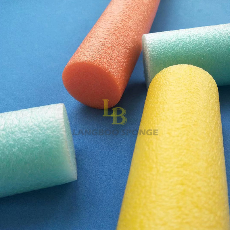 Toy Lamp impact protection liner colorful EPE packing foam pipe