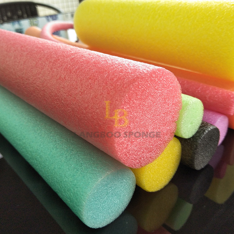 Toy Lamp impact protection liner colorful EPE packing foam pipe