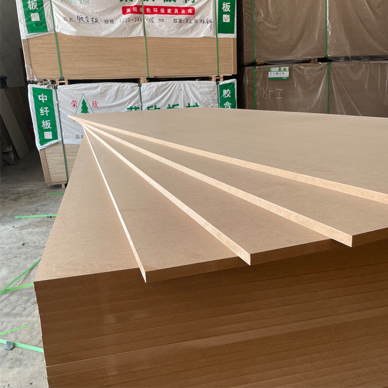 Wholesale Plain 18mm MDF Board veneer mdf sheet hdf board Panel 3mm 15mm 18mm Mdf Board For Kitchen Door