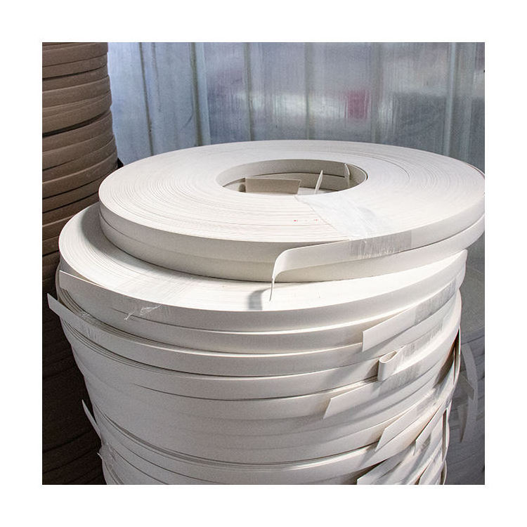 Tapacantos Melamine Board 18mm Hot Selling White Blanco Textured Furniture Edging Trim PVC Edge Banding Tape