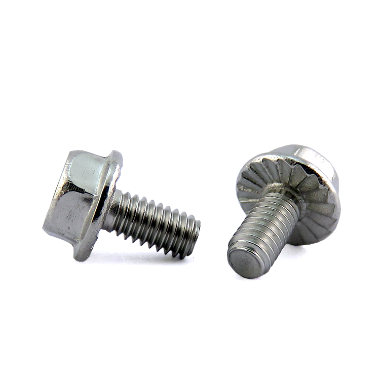 Custom Non standard M4 M5 M6 Stainless Steel Hex Head Flange Screw