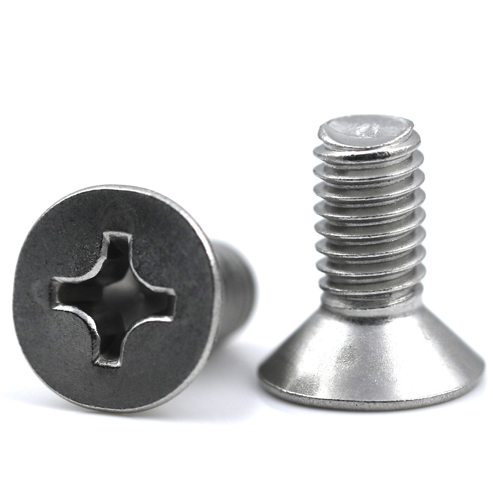 machine screw manufacturer suppliers Cross Recessed Countersunk Head Screw, Phillips 120 Degree Flat Head Machine Screws