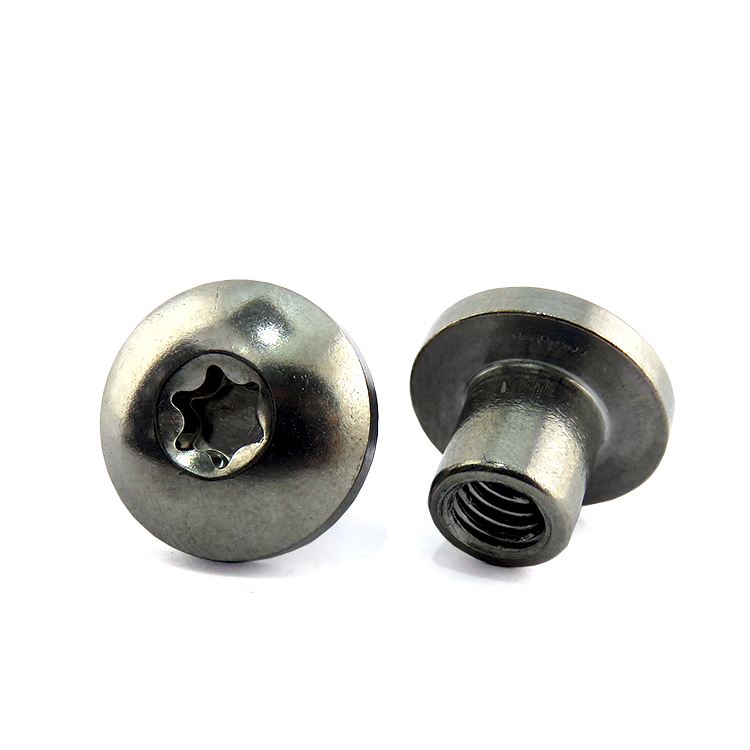 Factory Price Stainless steel through hole female screw belt screw threaded barrel nut chicago screw