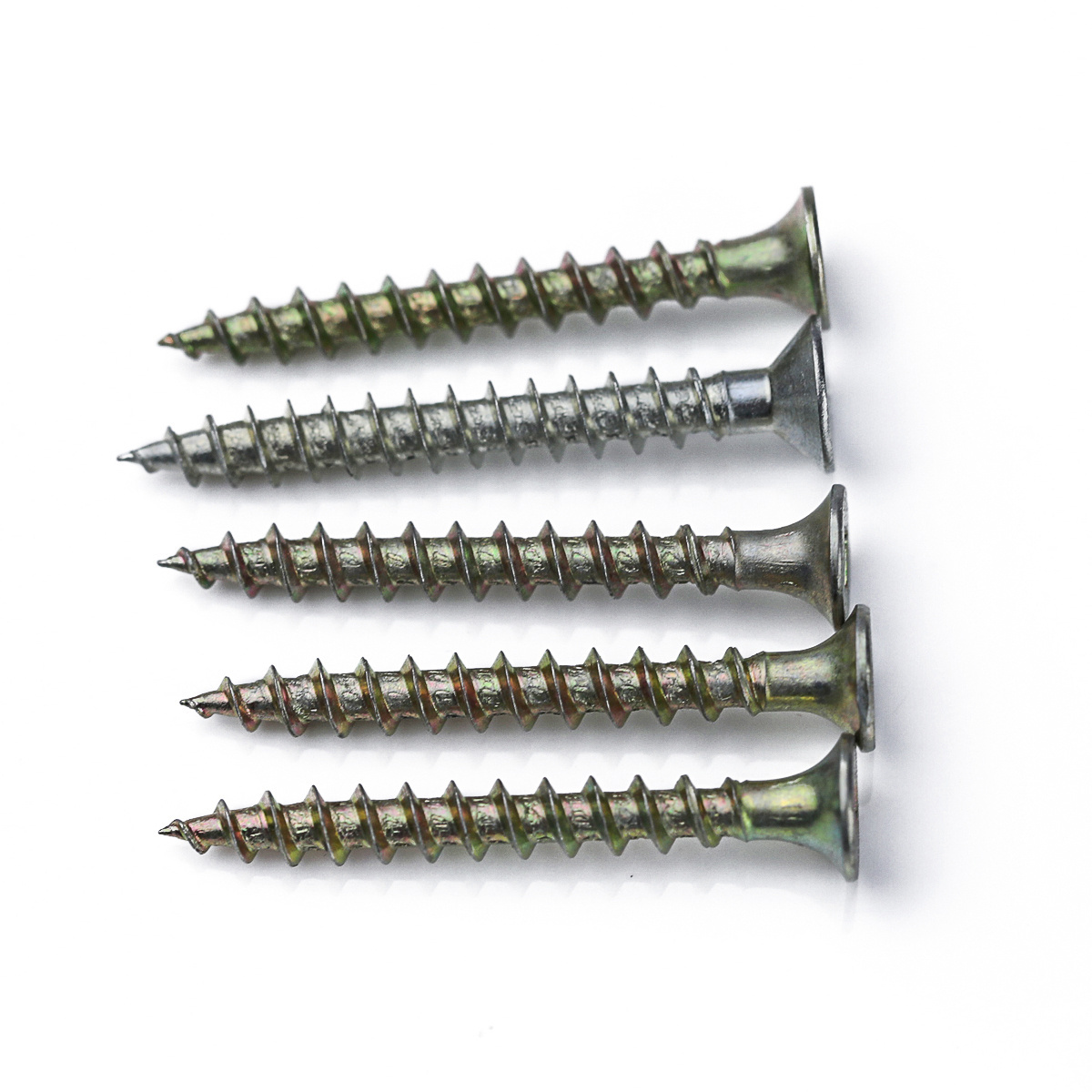 Factory Price Custom Pozi Drive Head Wood Self Tapping Yellow Zinc Plated Chipboard Screw