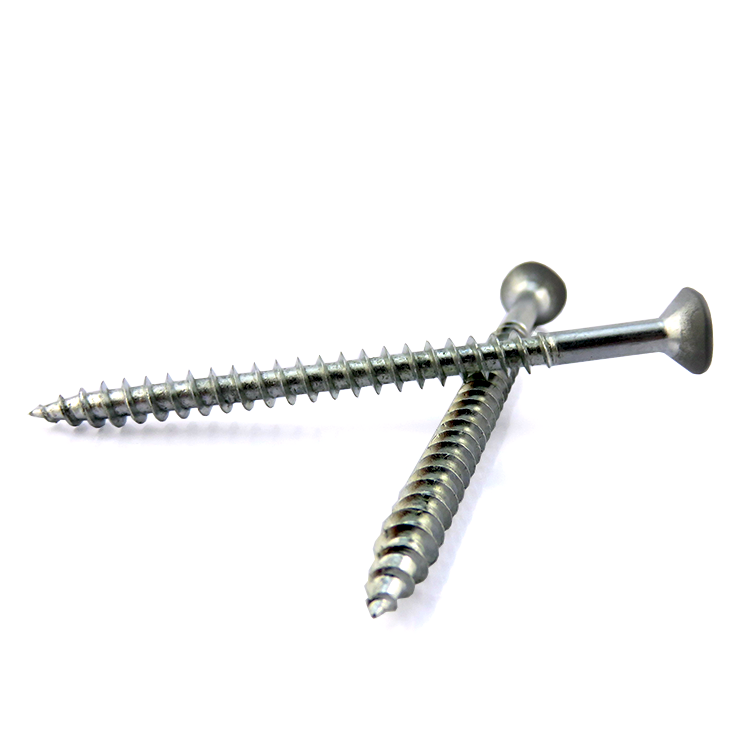 Factory Price White Galvanized Phillips Self Tapping  Flat Head Wood screw