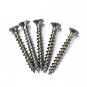 Factory Price Custom Pozi Drive Head Wood Self Tapping Yellow Zinc Plated Chipboard Screw