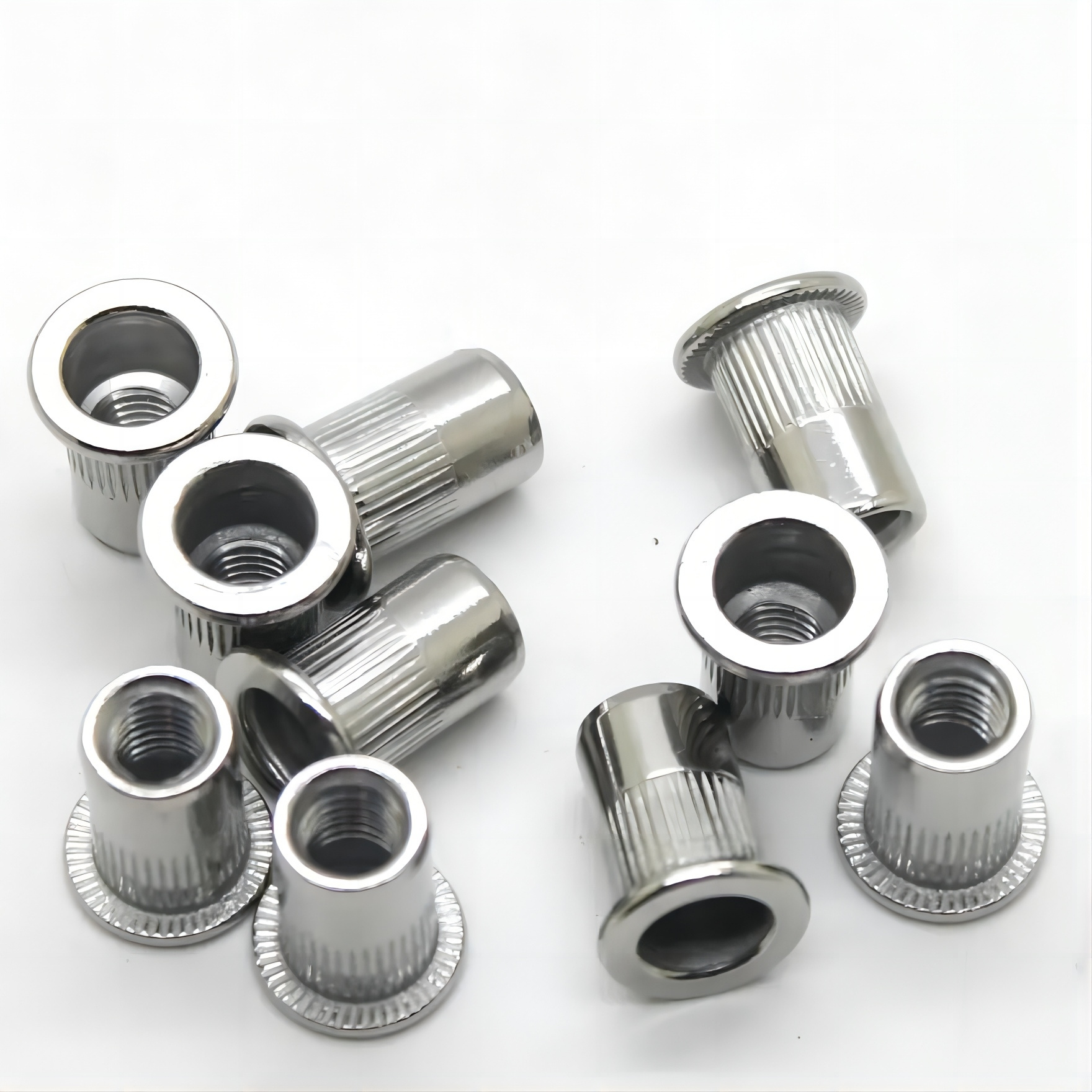 Custom Sus304 Stainless Steel Hex Socket Head Furniture Bed Connector Rivet Insert M3 M4 M6 M8 Sleeve Nut