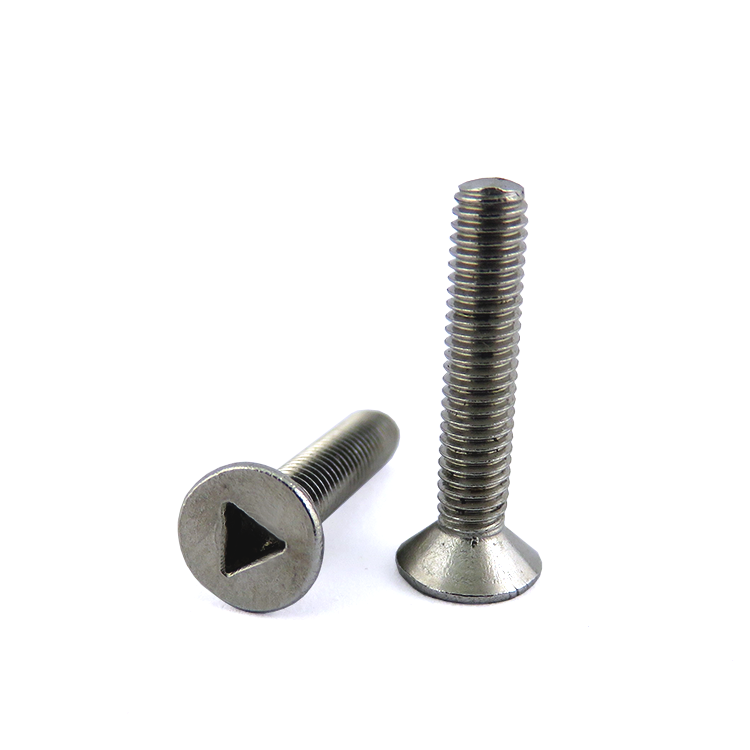 Wholesale Customized M4 Stainless Steel 304 Anti-theft pan head Triangle screw