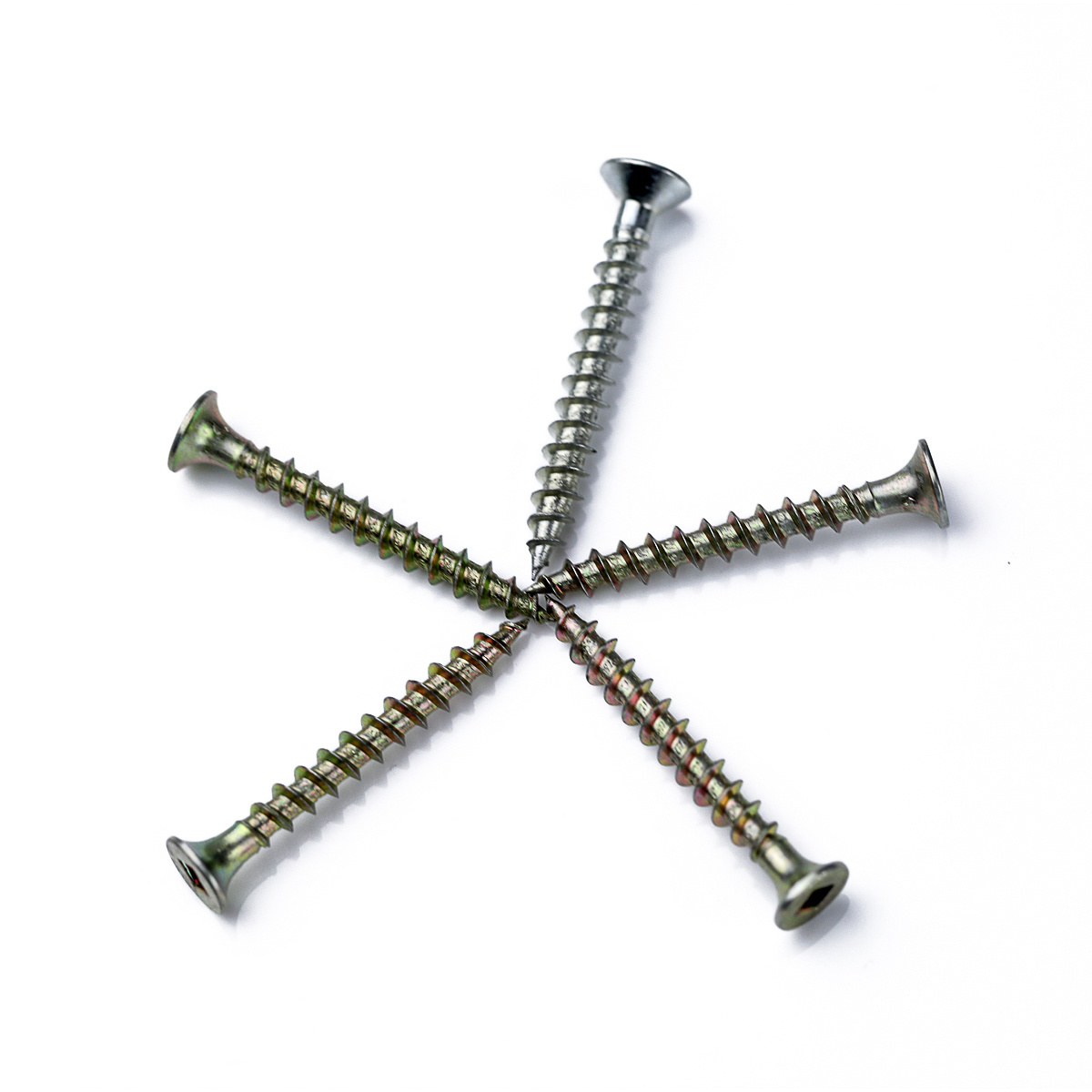 Factory Price Custom Pozi Drive Head Wood Self Tapping Yellow Zinc Plated Chipboard Screw