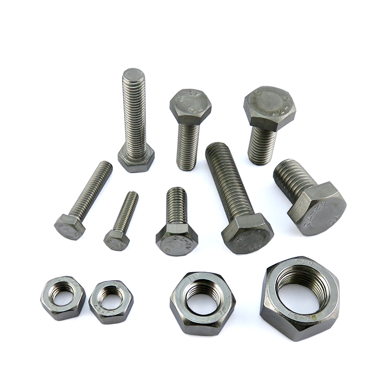 Hex Bolt and nut din933, stainless steel hex head nut bolt