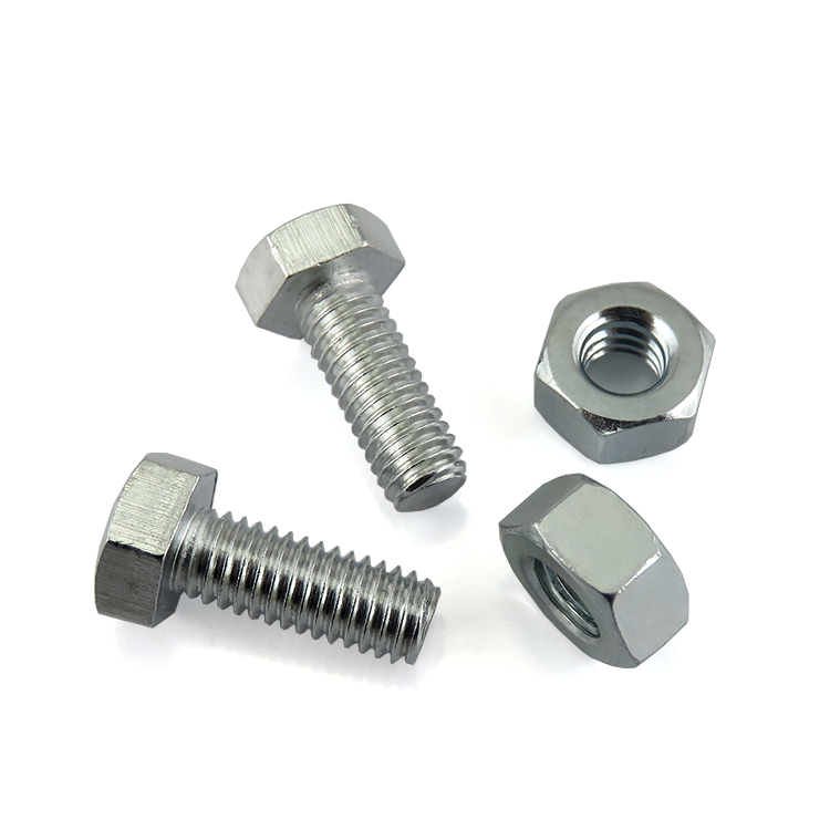 Hex Bolt and nut din933, stainless steel hex head nut bolt