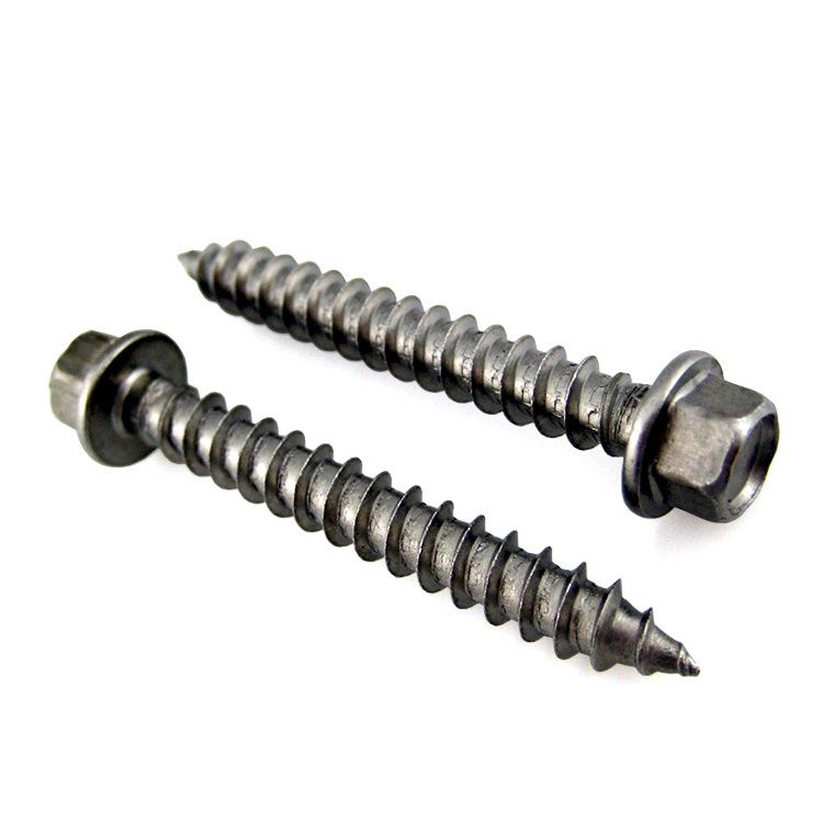 Stainless Steel Hex Flange Washer Head Concrete Screw