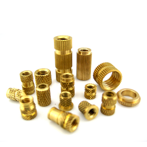 M3 M4 M5 M6 Copper Furniture Wood Embedded Nuts Custom Knurled Threaded Brass Insert Nuts for 3D Printing Injection Molding