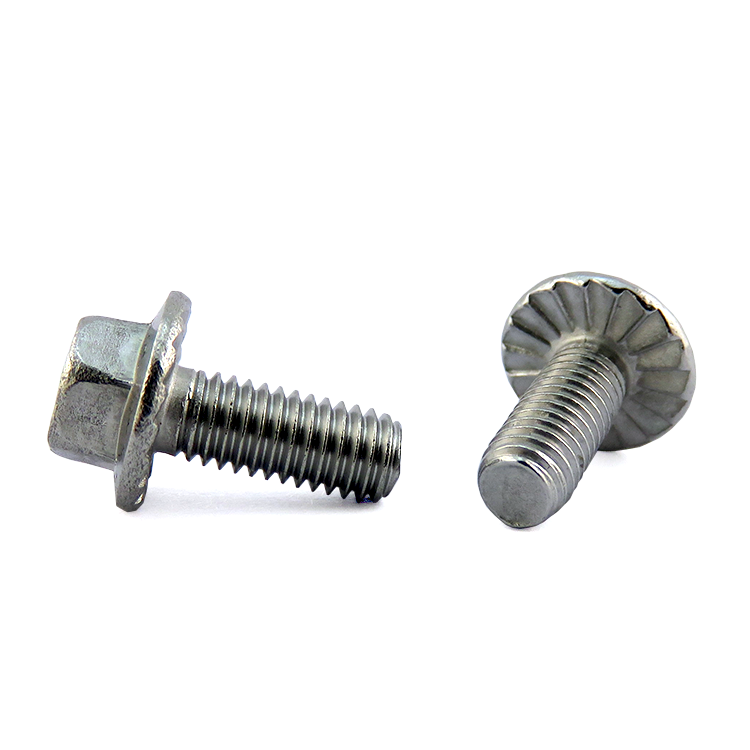 Custom Non standard M4 M5 M6 Stainless Steel Hex Head Flange Screw