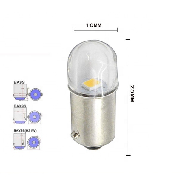 Factory Direct 6v Ba9s Led Light Bulb H6W BAX9S Indicator lights Flashlight Bulb Warm White 3157 Led Bulb Red