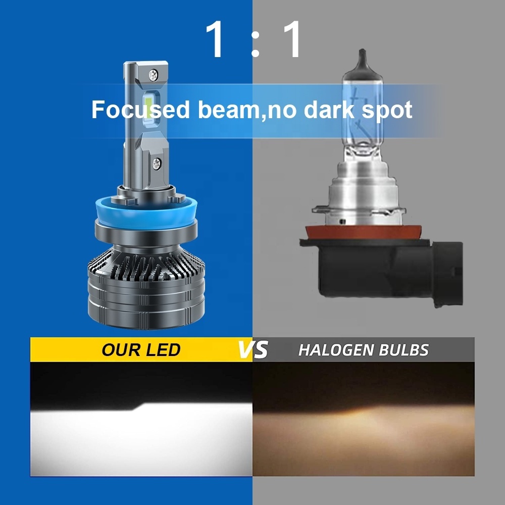 H11 Car Led Headlight Bulb 110w Lossless Installation Led Headlights Kit 400% Brightness H11 Led Fog Light Led Headlight Bulb