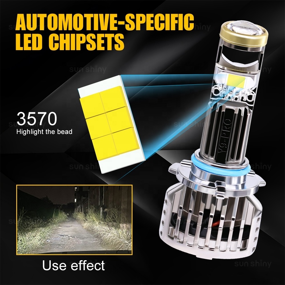 MINI LED LENS Hb3 Laser LED Headlight for High Beam 9005 Fan HB3 Laser Headlight HB3 9005 Hid Xenon Headlights Bulbs