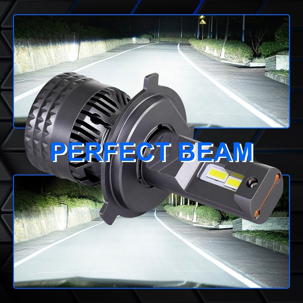 2024 V18 High Power Auto H4 Led Lights Bulb Car Focos Led H4 LED Headlights 12000LM Car Headlight led