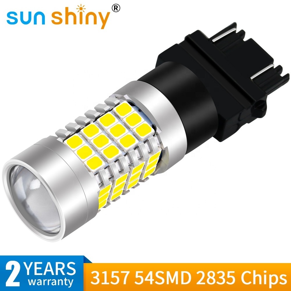 BA15S 1156 1157 3156 3157 54SMD 2835 LED Car Rear Turn Signal Lamp Auto Backup Reverse Light Bulbs DJ079-3156