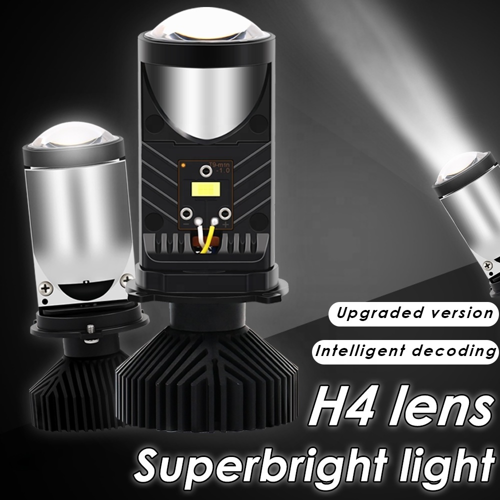 Sunshiny High Beam Low Beam Y6 MAX H4 Mini Bi Lens Projector 30W 2.5inch Car Headlights Projector Lens Laser LED Headlight