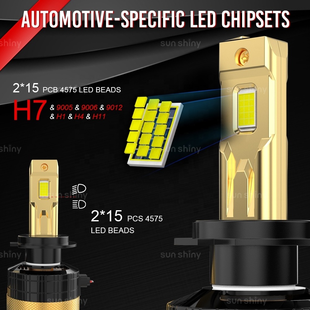 Hot Sale V27 Upgraded V27B Super Bright Scientific Beams 120w 8000lm 6000k Car Led Lights H4 Infitary Led Headlight For Car