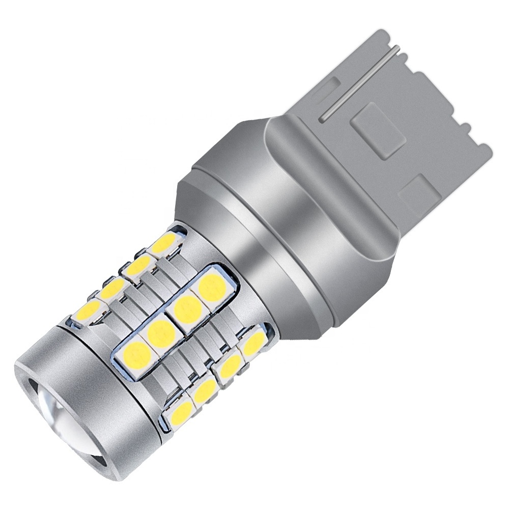 T20 White Bulb 7440 Turn Signals 28smd 3030 Chips 7440 Led Buld Car Brake Bulb W21w Brake Light Switch Back Up Brake Bulb