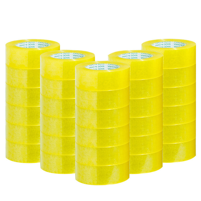 Water-proof No Bubbles Clear Lightly Yellowish Bopp Packing Tape Transparent Clear Adhesive Sealing Tape