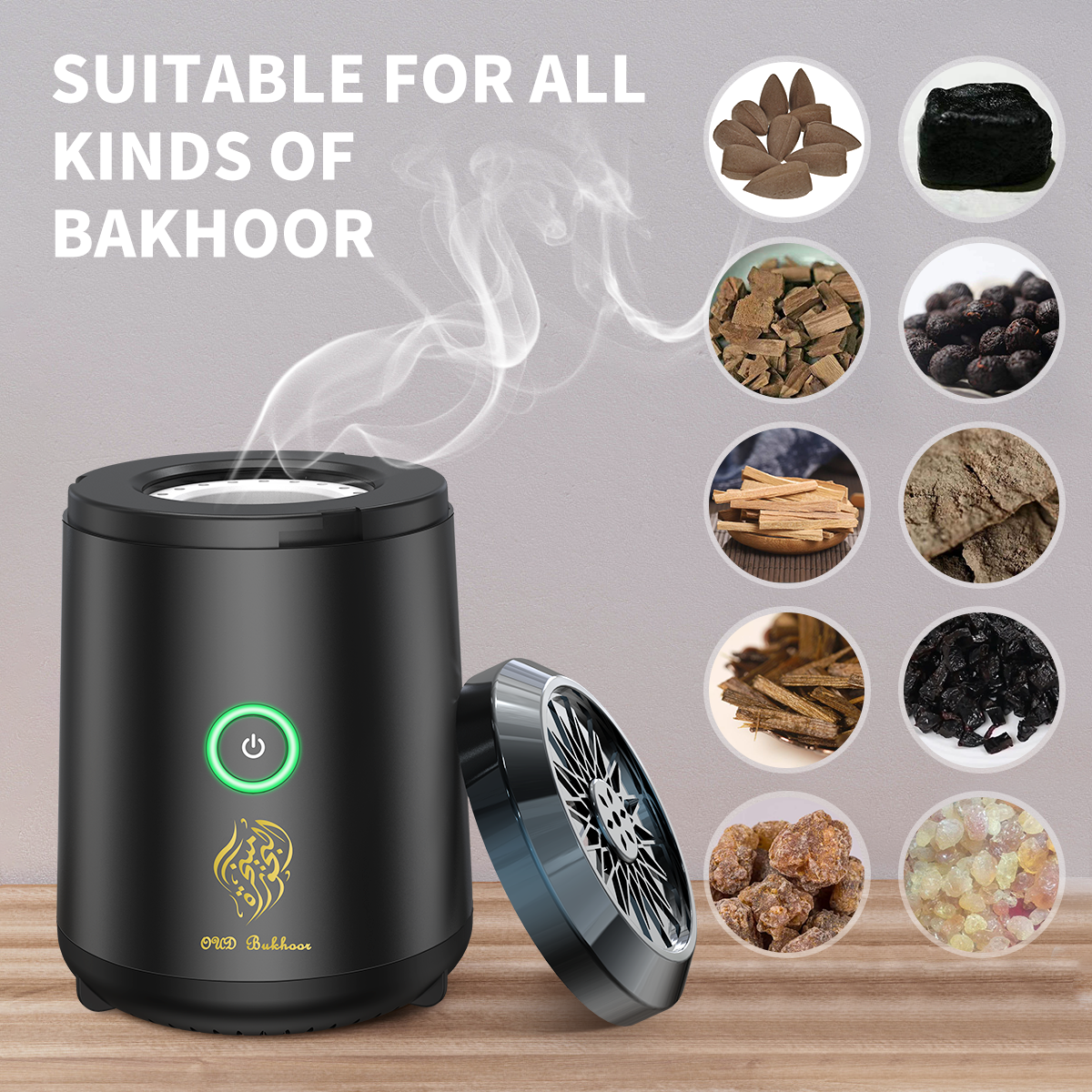 Cheap Portable Bukhoon Mini USB Arabic Bakhoor Electric Incense Burner