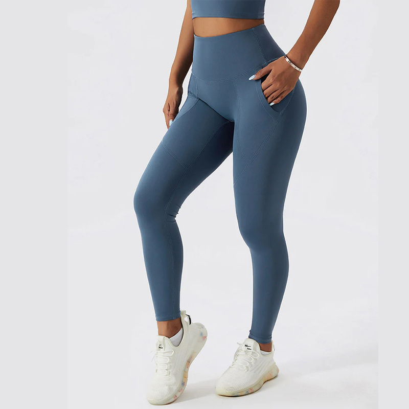 OEM Polyamide Leggings Women Four Way Stretch Skin Tight Leggings Pants Wholesale Athletic Leggings With High Waistband