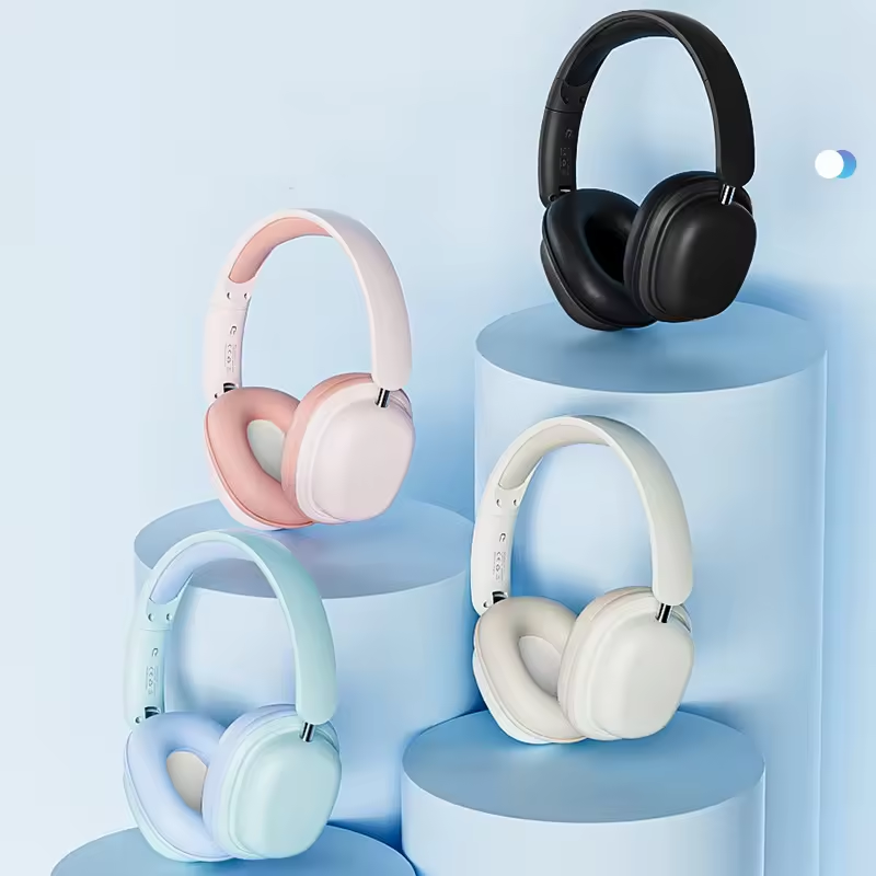 Macarons Oem Cheap Wireless Over Ear Gaming Headphone Noise Reduction Sports Bluetooth Headset for travel