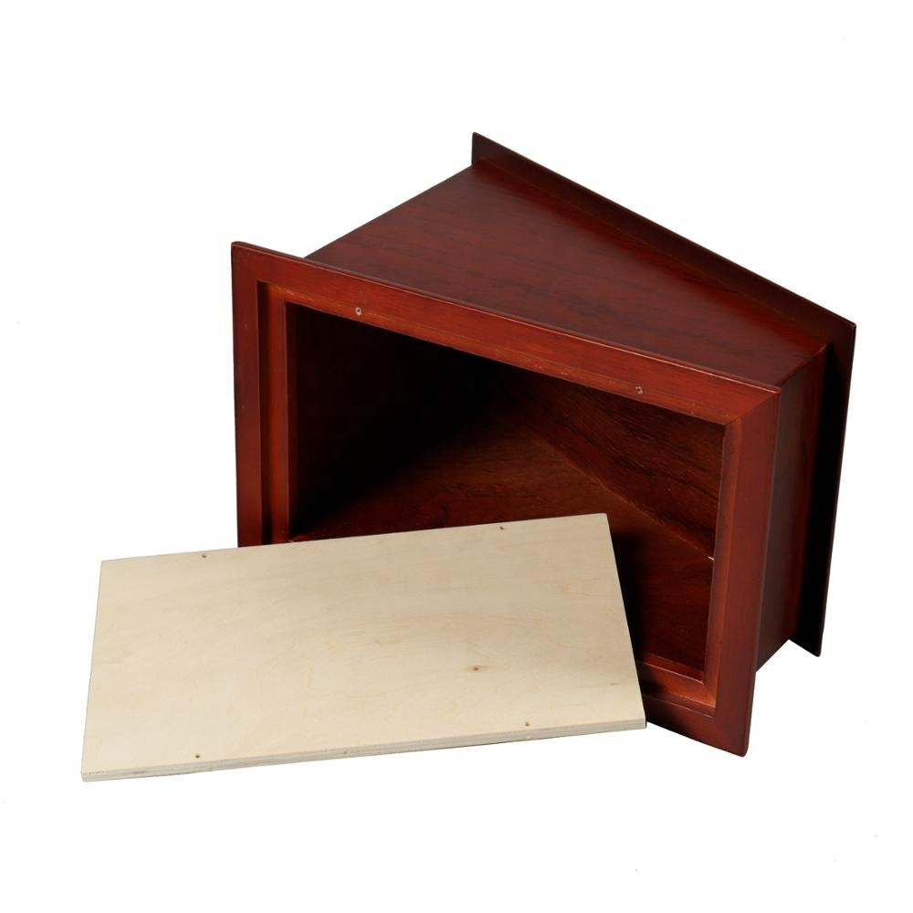 Factory Wholesale Pet Memorial Urns Ashes Keepsake Box Wooden Funeral Cremation Urns with Photo Frame