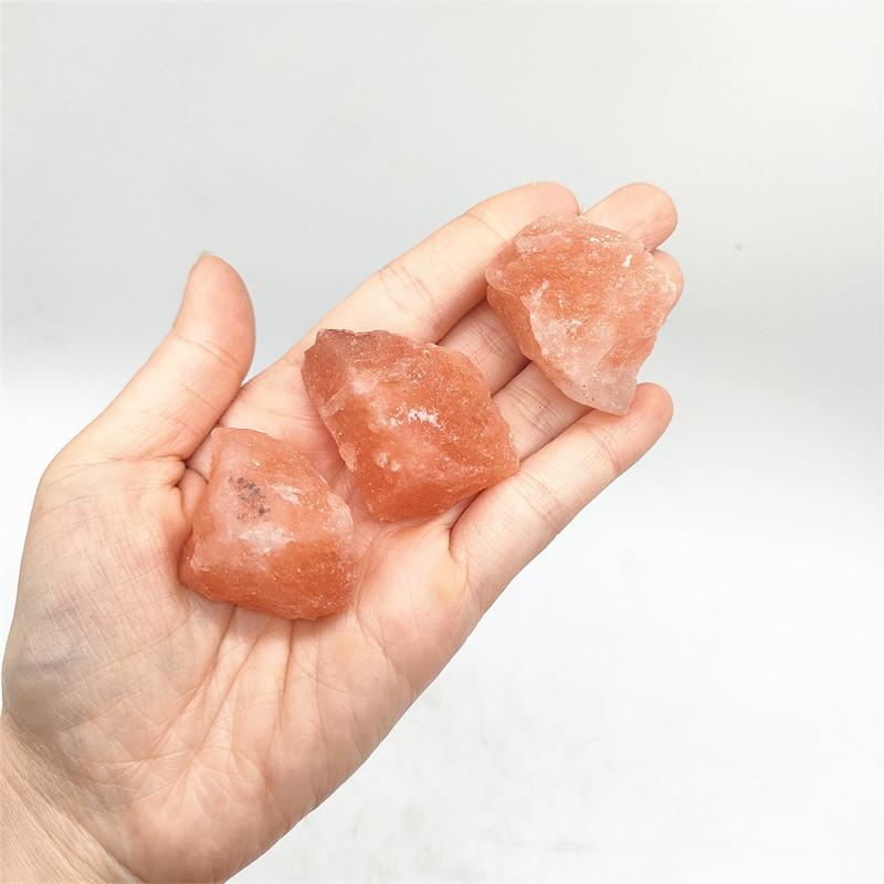 Wholesale natural orange salt raw crystal stone himalayas crystal rough stone for healing