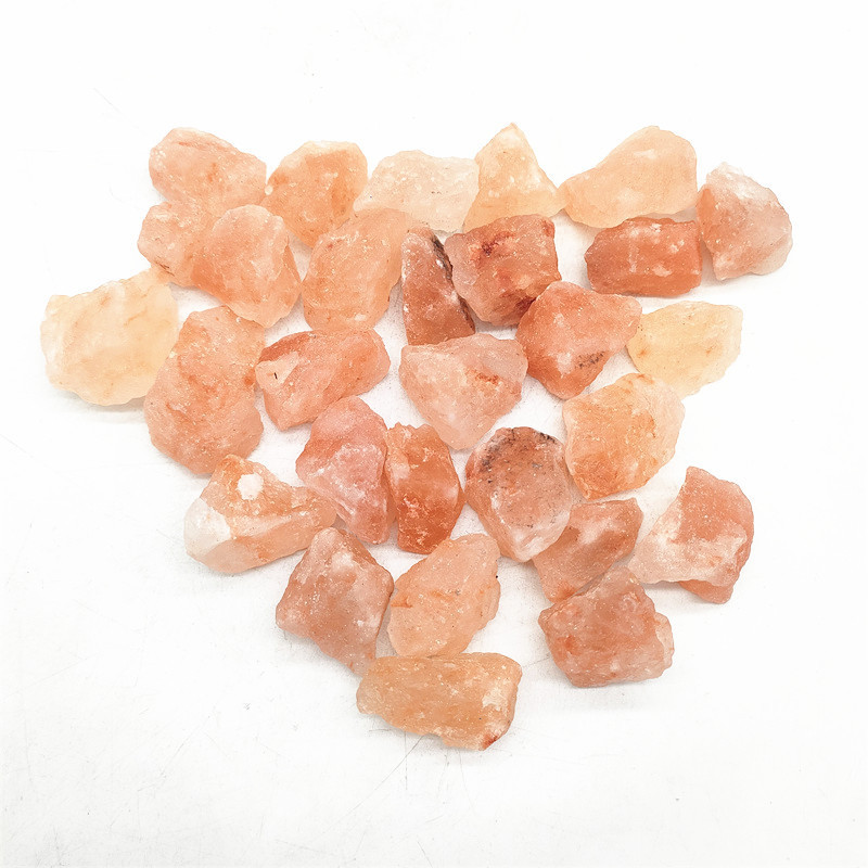 Wholesale natural orange salt raw crystal stone himalayas crystal rough stone for healing