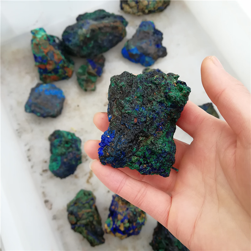 Wholesale Azurite Malachite Mineral Specimens Crystal Stones