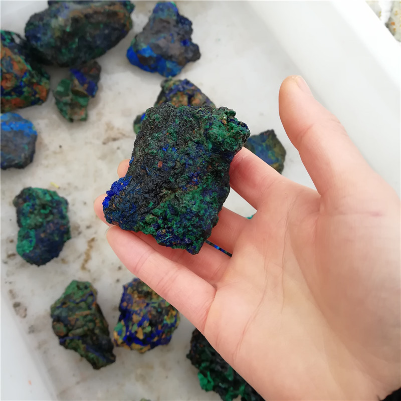 Wholesale Azurite Malachite Mineral Specimens Crystal Stones