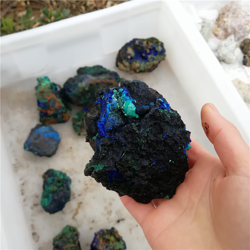 Wholesale Azurite Malachite Mineral Specimens Crystal Stones