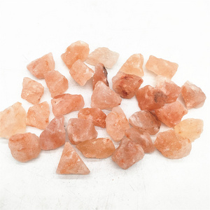 Wholesale natural orange salt raw crystal stone himalayas crystal rough stone for healing