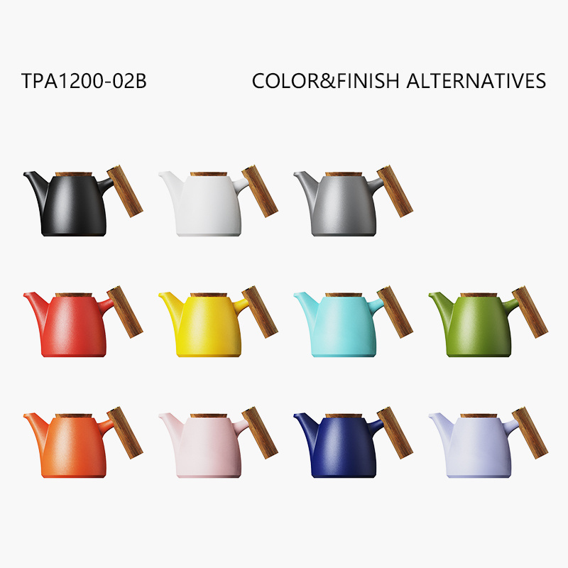 DHPO 1200ml Large Capacity Luxury Ceramic Tea Pot with Stainless Steel Infuser Teapot Set and Porcelain Coffee Cup for Gift Box