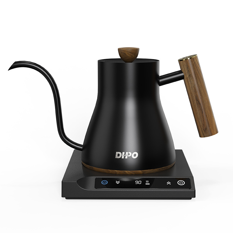 DHPO High Quality 304 Stainless steel Pour Over Tea coffee tool Temperature Control Electric Digital Gooseneck Kettle