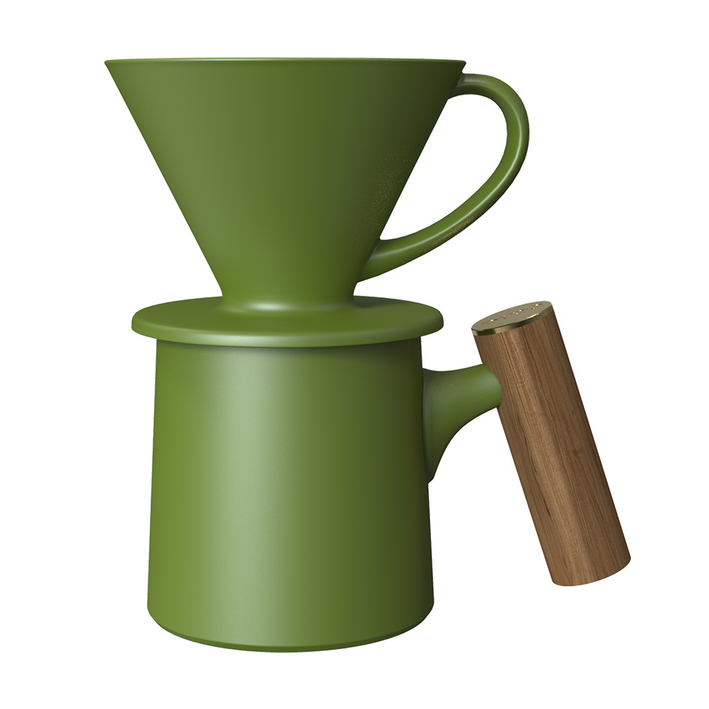 DHPO ceramic coffee dripper non electric pour over coffee maker simple & easy to use brewer straight on cup,seven colors