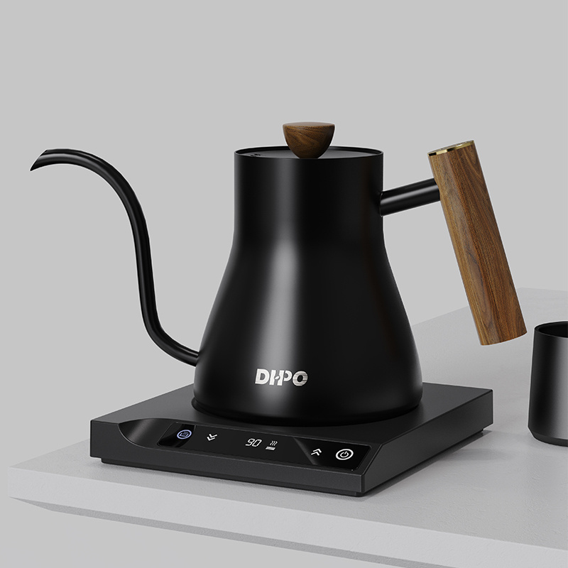 DHPO High Quality 304 Stainless steel Pour Over Tea coffee tool Temperature Control Electric Digital Gooseneck Kettle